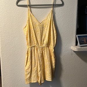H&M yellow floral romper.